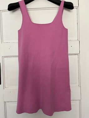 Simons Icône pink Knit mini dress